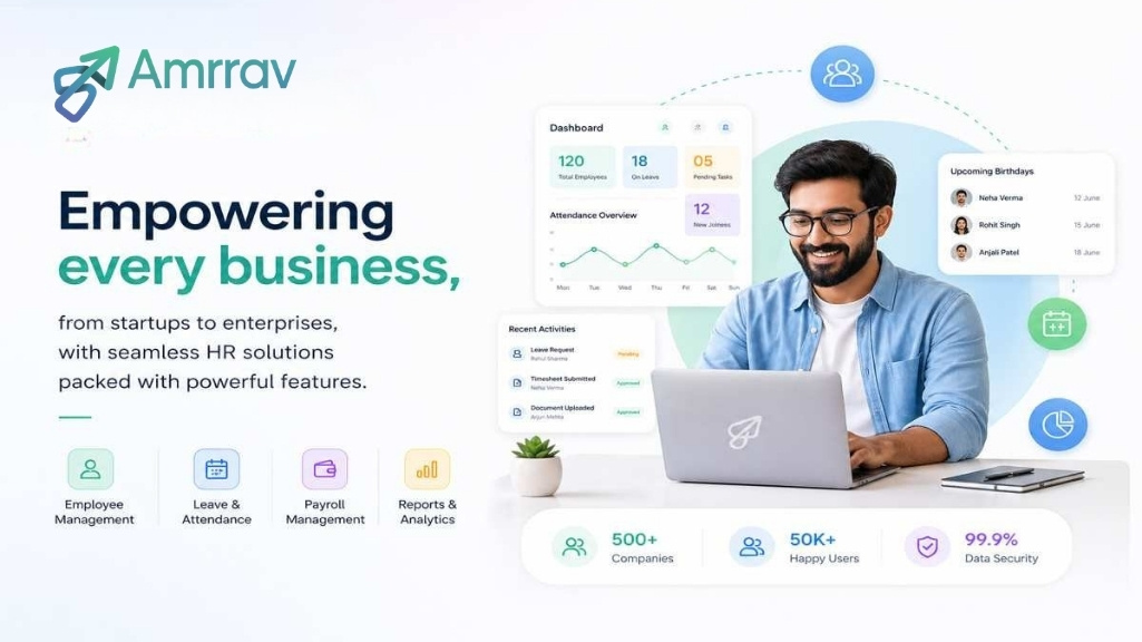 Amrrav HRMS Software Dashboard